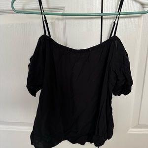 Old Navy Black Off the Shoulder Top